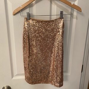 Sparkly midi skirt